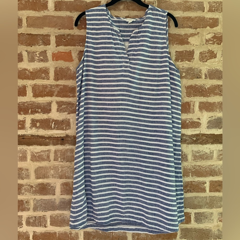 Linen shift dress